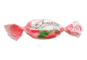 16.	Конфета суфлейная Bongour со вкусом груша с французская ваниль